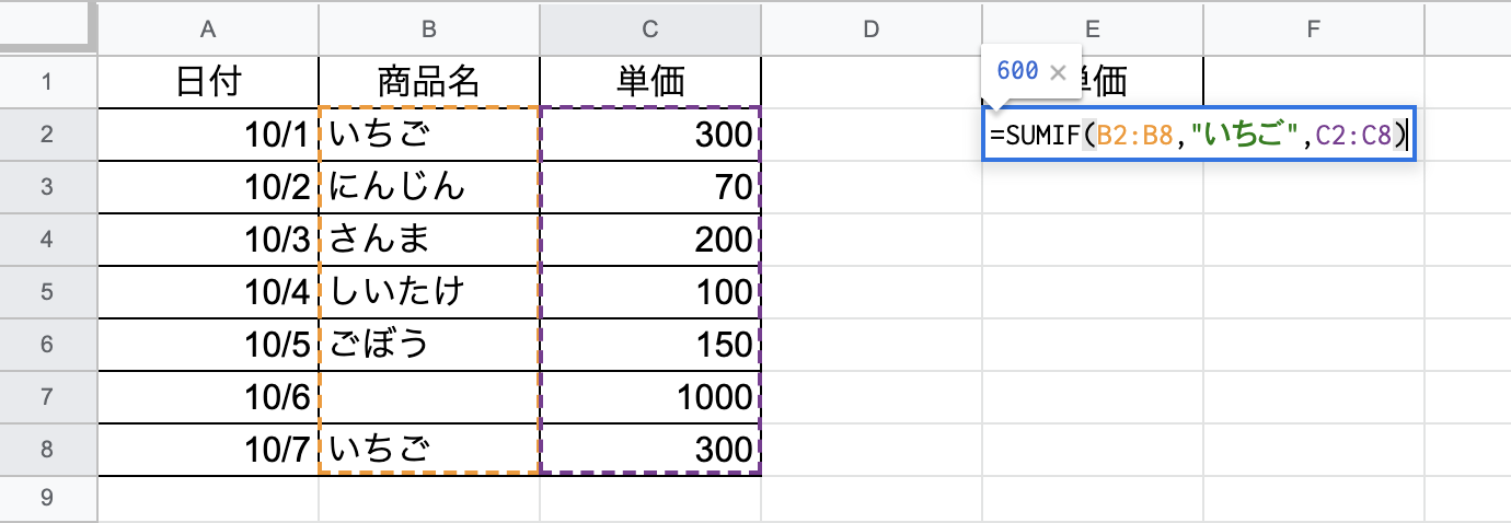 特定の文字列が一致するという条件